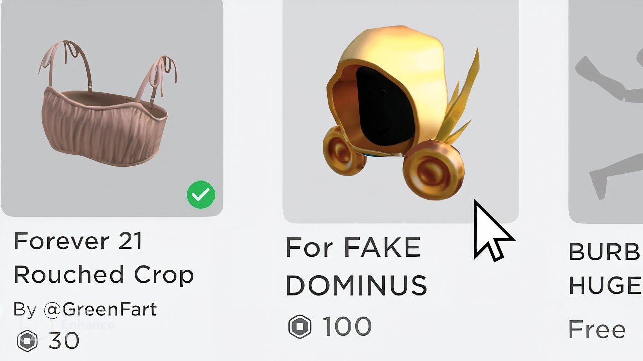 Dominus in game (FAKE DONT BUY IM WARNING YOU) - Roblox