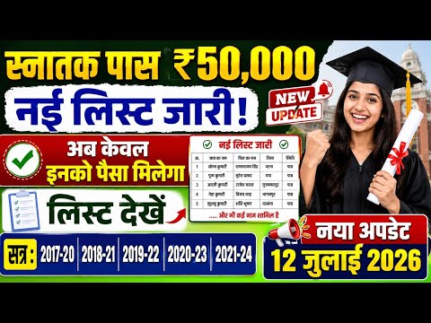 Graduation Scholarship 50000 | New List July 12, 2026 | Graduation Scholarship Only They Will Get...