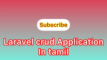 Laravel in tamil | Laravel 8 crud application in tamil | Laravel create, delete, edit, show in tamil