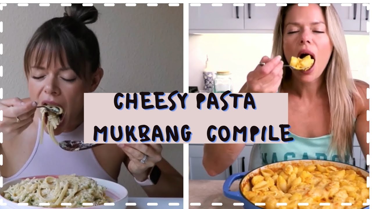 CHEESY PASTA MAC N CHEESE MUKBANG ASMR COMPILATION EATING SHOW || THE HUNGER DIARIES