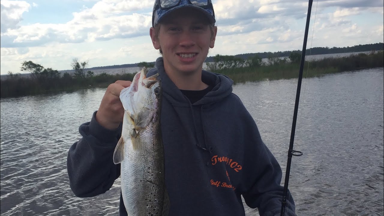 Trout Fishing in a Florida bayou YouTube