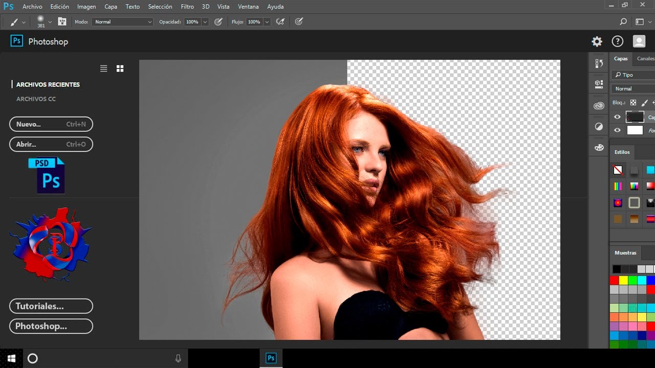 Tutorial de Photoshop Extracción de cabello con dos técnicas diferentes para principiantes