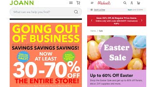 Joann's Liquidation is a SCAM V. Michaels Sales - 2nd Edition
