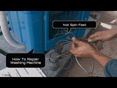 How To Repair Washing Machine | Not Spin Fast | Eureka Sigle Tub