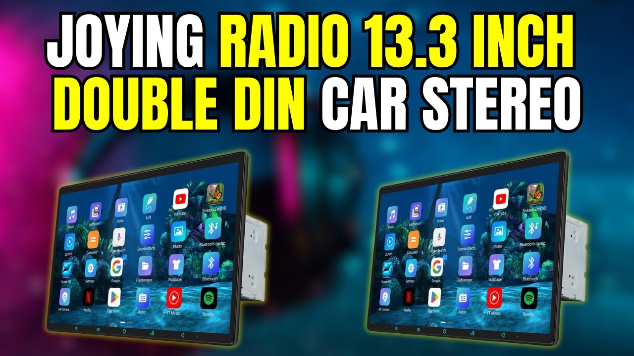 JOYING 13.3" Double Din Android Car Stereo Review | Wireless CarPlay + Android Auto, 4G & 5.1 Audio