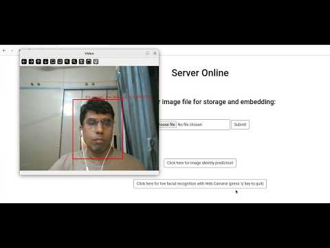 Python  Flask face recognition facenet