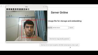 Python  Flask face recognition facenet
