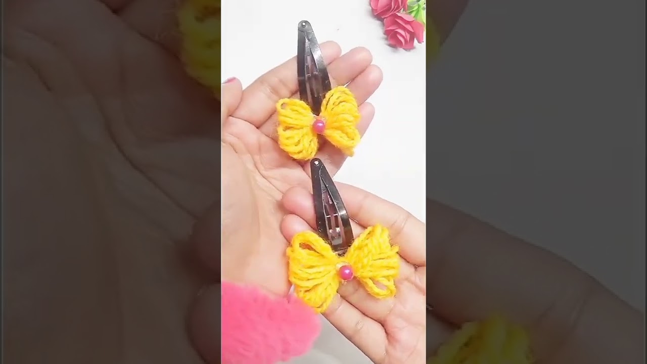 diy hair clip decoration idea/ easy art and craft shorts YouTube