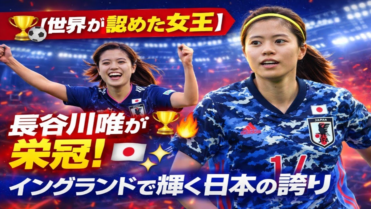 🏆⚽【世界が認めた女王】長谷川唯が栄冠！イングランドで輝く日本の誇り🇯🇵✨🔥