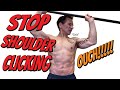 Shoulder clicking  stop shoulder clicks quickly and easily