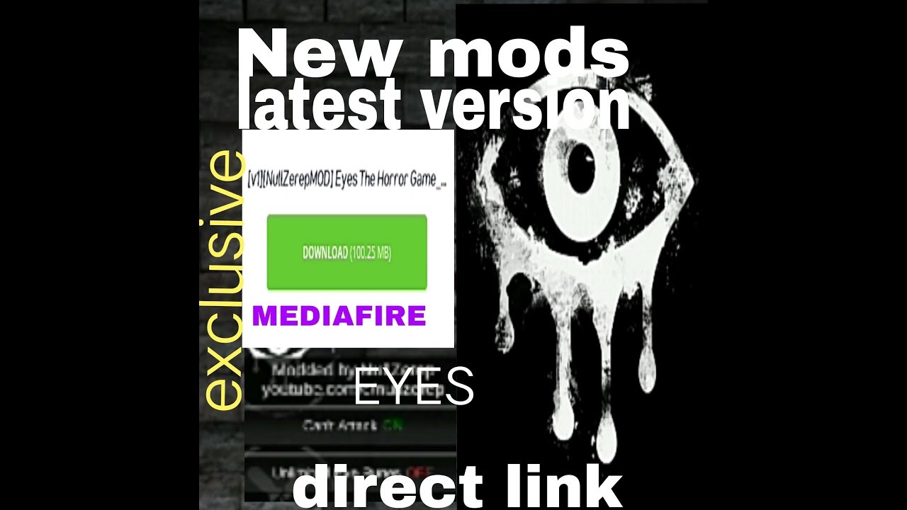 (100%)Eyes : Horror Games Hack ( MOD MENU ) V. 5.7 APK MOD, how to download  it horror game Mod APK . 