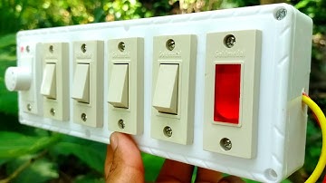 Switch board wiring of 1Fan dimmer+4Swithes+1Indicator | Electrical switch board wiring