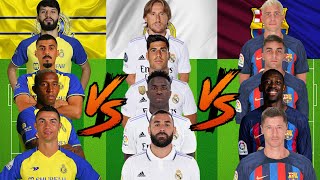 Al Nassr VS Real Madrid VS Barcelona 💥 ULTRA VS 🔥💪