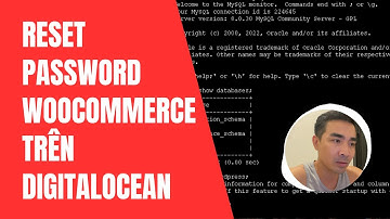 VU2DAY - Reset mật khẩu woocommerce bằng câu lệnh mysql trên digitalocean