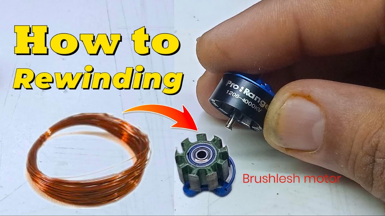 50₹ में BLDC मोटर Rewinding होगा सोचा नहीं था 😲| Drone motor rewinding ...