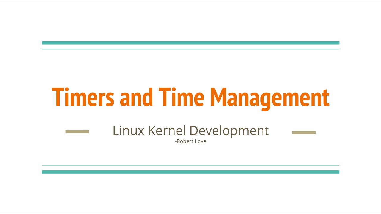 12. Timers and Time Management in Linux Kernel YouTube