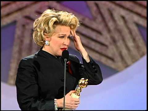 Golden Globes 1992 Bette Midler wins Best Actress in a Motion Picture