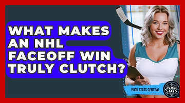 What Makes An NHL Faceoff Win Truly Clutch? - Puck Stats Central