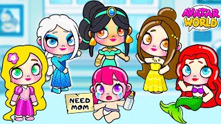ORPHAN GIRL WAS ADOPTED BY DISNEY PRINCESS IN AVATAR WORLD | Toca Life World | Toca Boca