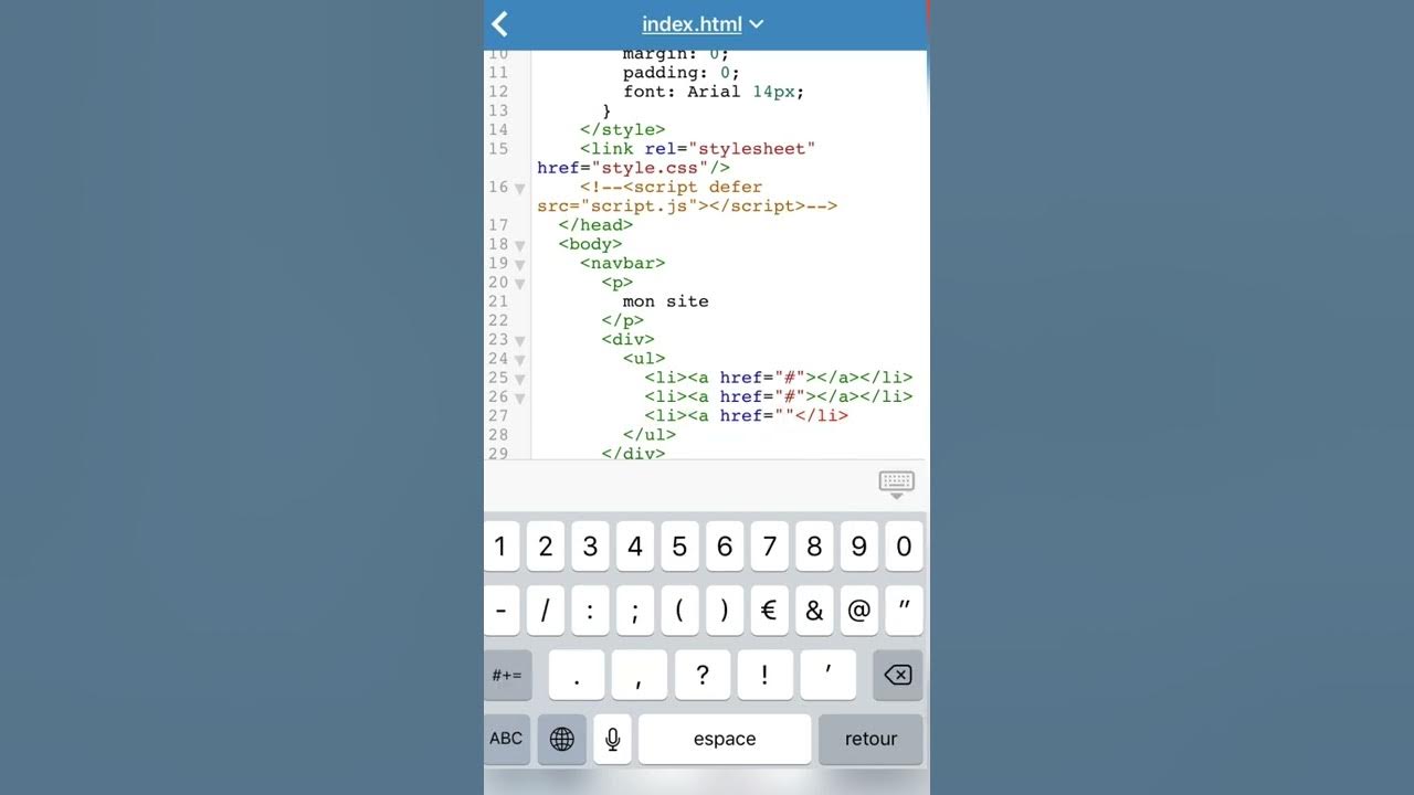 Comment faire une barre de navigation en html CSS - YouTube