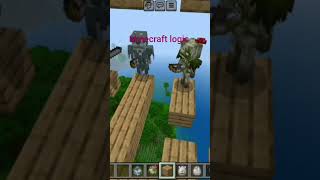 minecraft logic #майнкрафт#волк#скелеты#