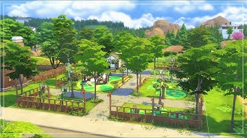 Sims 4 | Playground | Newcrest Park | No CC | Stop Motion Speed build