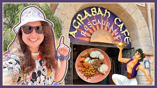 BEST Disneyland Paris BUFFET Restaurant?! AGRABAH CAFE Review 2023 | Vegan & Veggie Friendly