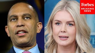 Karoline Leavitt Responds To Hakeem Jeffries' Comments About Trump's Handling Of Shutdown