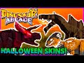 Roblox Dinosaur Arcade - HALLOWEEN SKINS! How To Get LIMITED Halloween Skins!