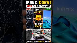 Infinix Curved OCA Glass Change 😱 | Broken Screen to Brand New 🔥 #shorts