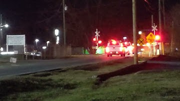 CSX LOCAL F-797 LEAD BY GE ES40DC 5265 AT EDWARDS RD GRADE CROSSING IN TAYLORS SC! PELZER BOUND!