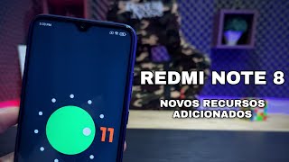 Redmi Note 8 - Android 11 - Novos Recursos adicionados - Tudo que mudou - Review 