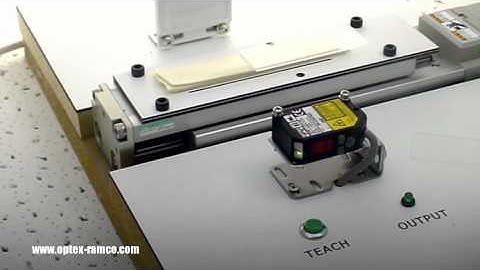 Optex FA DR-Q Series Detecting Height Difference of .0625" Thick Clear Slide