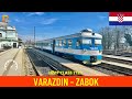 Kabinenfahrt Varaždin Zabok Kroatischen Eisenbahn Aus Der Sicht Des Lokführers 4K