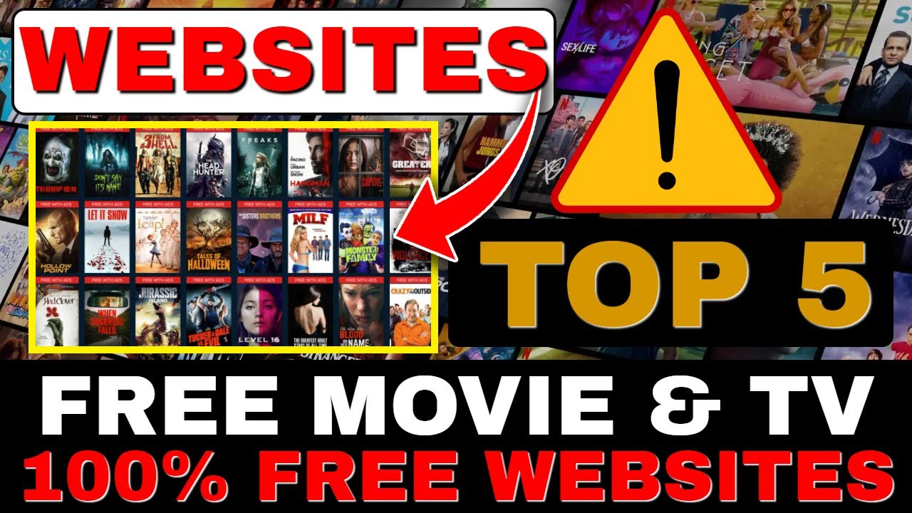 Top 5 100% FREE MOVIES & TV STREAMING WEBSITES!  / 100% (no sign up) 2024!