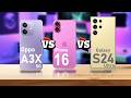 Oppo A3X VS iPhone 16 VS Samsung Galaxy S24 Ultra