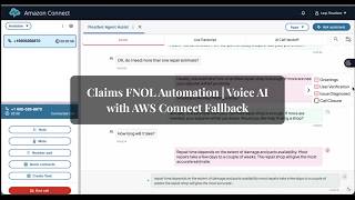 AI Agent Assist in Amazon Connect | Smarter Claims FNOL