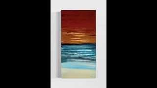 Landscape Swiping and Paint Mixing Tutorial  Acrylic Pour Painting, Flow Art, Fluid Art Technique,