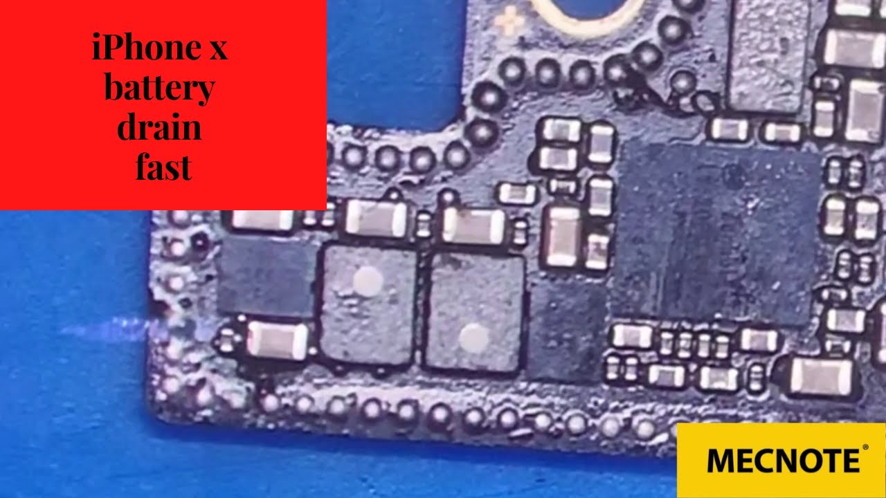 iPhone x battery draining fast..prior repair attempt. YouTube