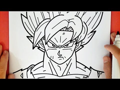 HOW TO DRAW GOKU SSJ BLUE