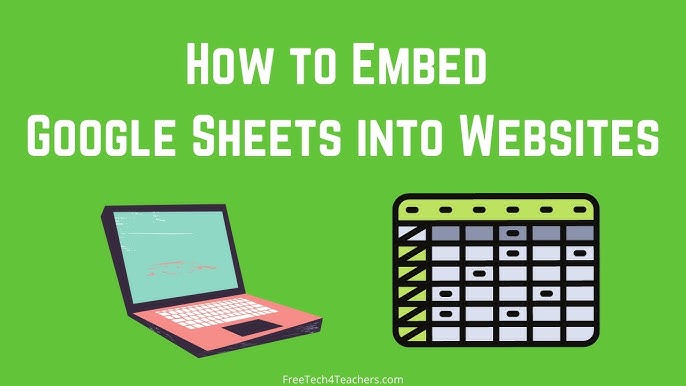 Embed worksheet in your own website