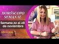 HORÓSCOPO SEMANAL del 22 al 28 de noviembre de 2021 | Predicciones con Carmen Briceño