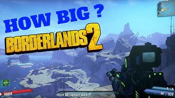HOW BIG IS THE MAP in Borderlands 2? Map: Three Horns Divide