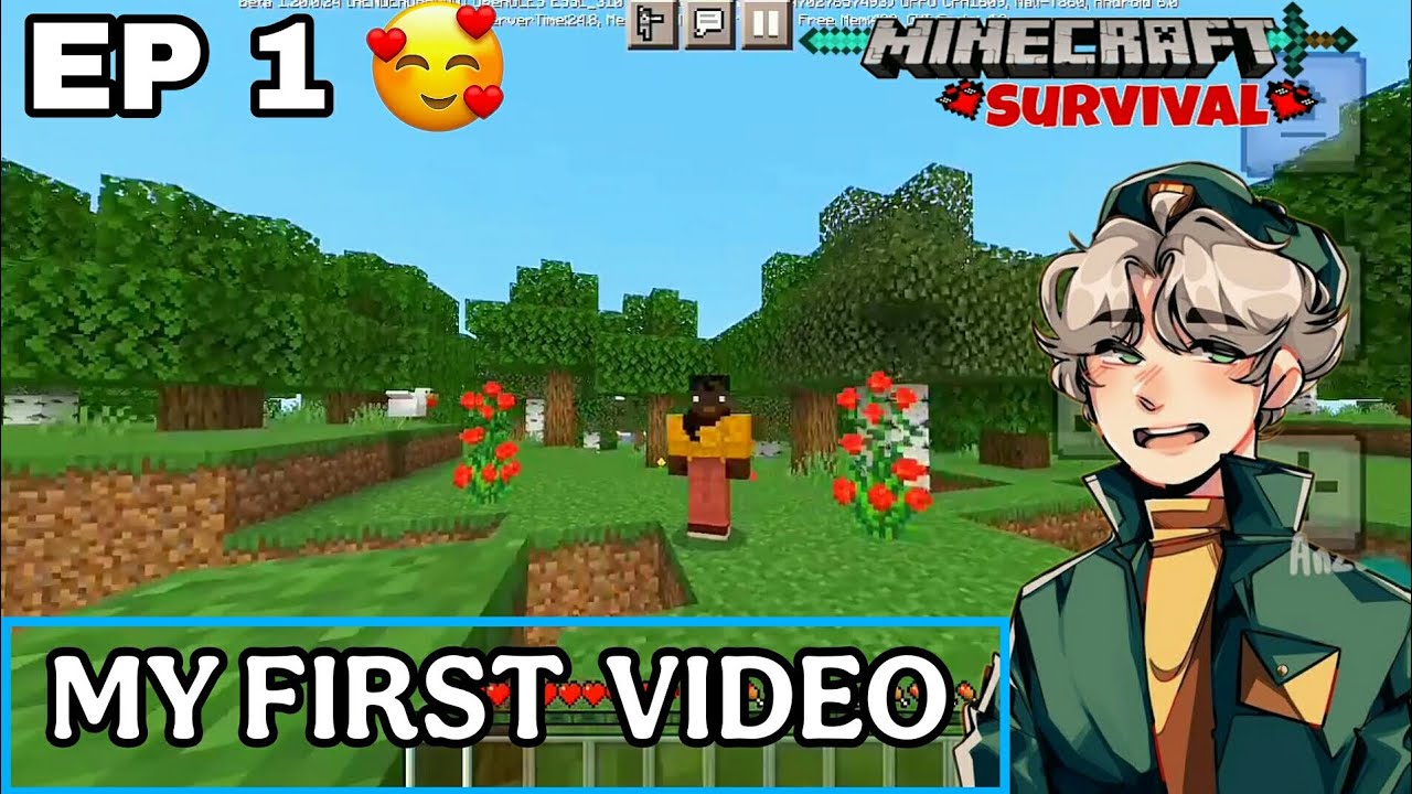 MINECRAFT MY FIRST VIDEO || || EP 1 || #minecraft @JazrelOfficial - YouTube