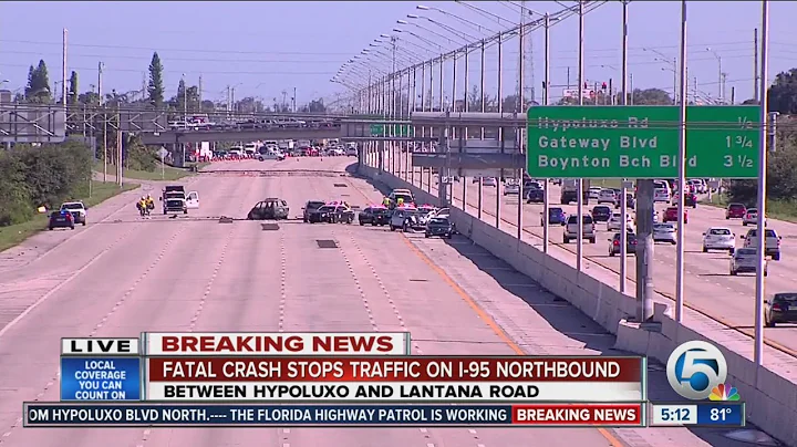 Fatal crash stops traffic on I-95 northbound