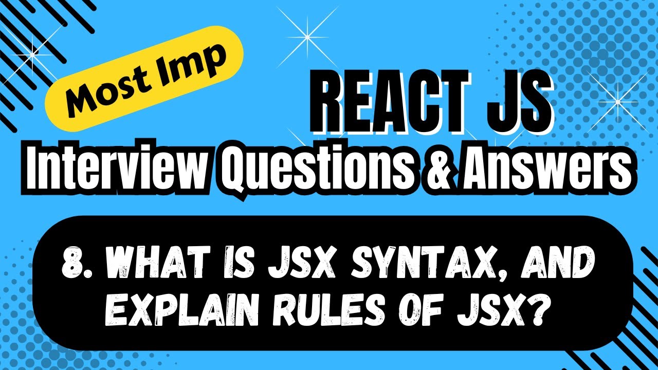 Top React Expert Reveals 5 CRUCIAL JSX Techniques for Beginners - YouTube