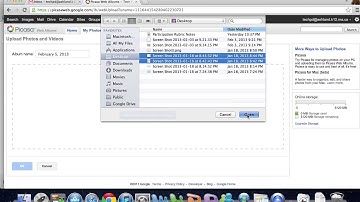 Set up Google Picasa Photo storage