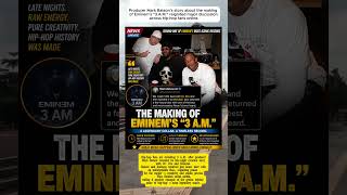 How Eminem Created “3 A M ” With Dr  Dre Left Fans Shocked🎤🔥#eminem #drdre #usa #rap #hiphop #shorts