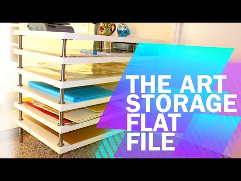 Tips & Tricks #1: DIY Art Storage Flat File with Ikea! 