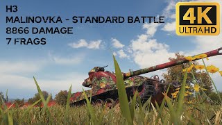 H3 8,9k damage 7 frags on Malinovka - World of Tanks